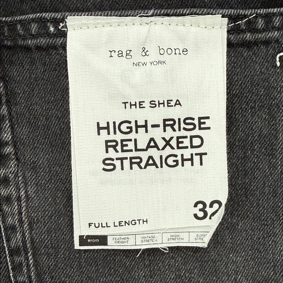 Rag & Bone The Shea -high-rise, relaxed, straight jeans NWT - Picture 5 of 11